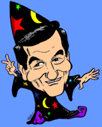 caricature of motivational speaker Harry K. Jones